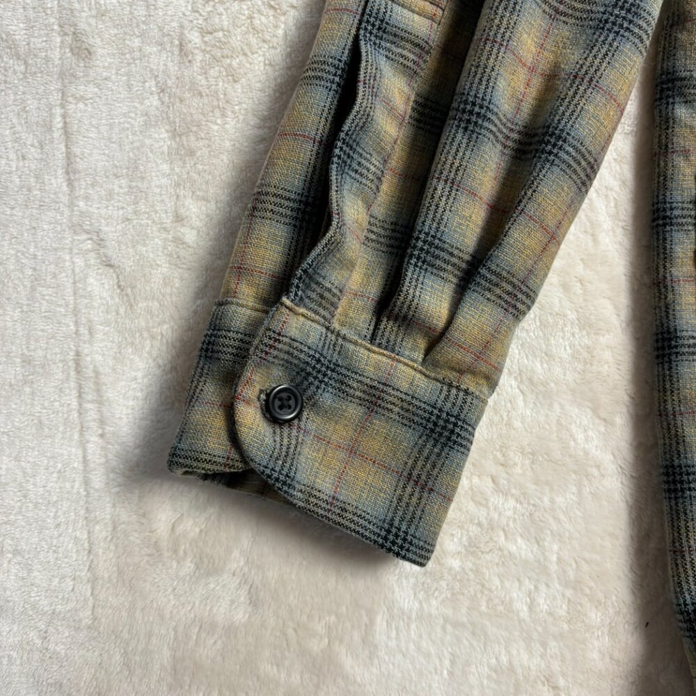 Pendleton Mens Board Shirt Jac Flannel Button Down Size Medium Plaid Long Sleeve - Picture 8 of 16